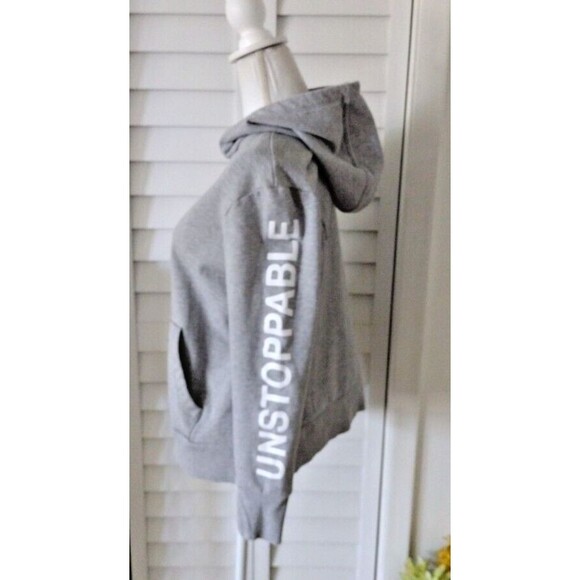 Athleta Unstoppable pullover women's hoodie sweatshirt thumb holes gray M - Picture 1 of 11